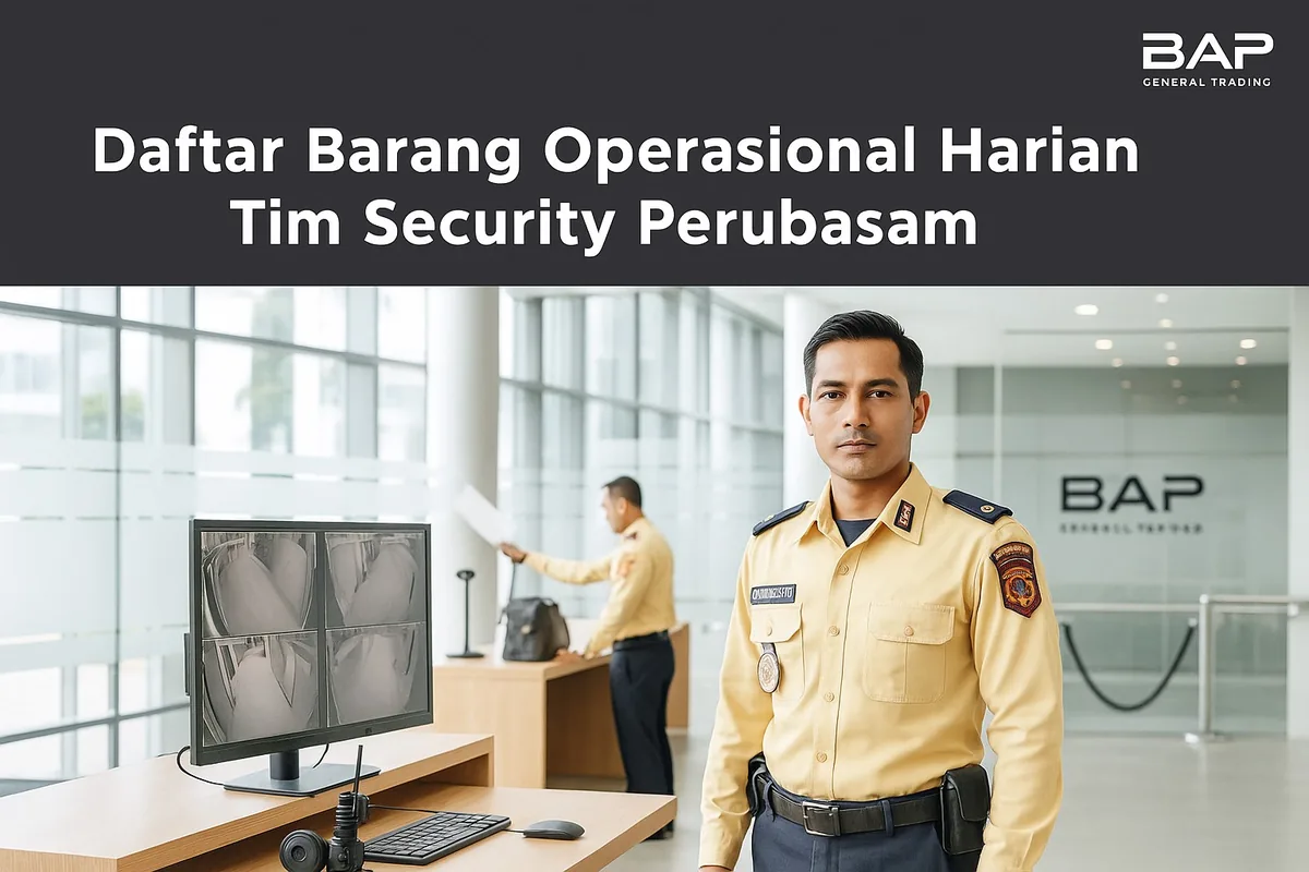 Daftar Barang Operasional Harian Tim Security Perusahaan (Non-APD)