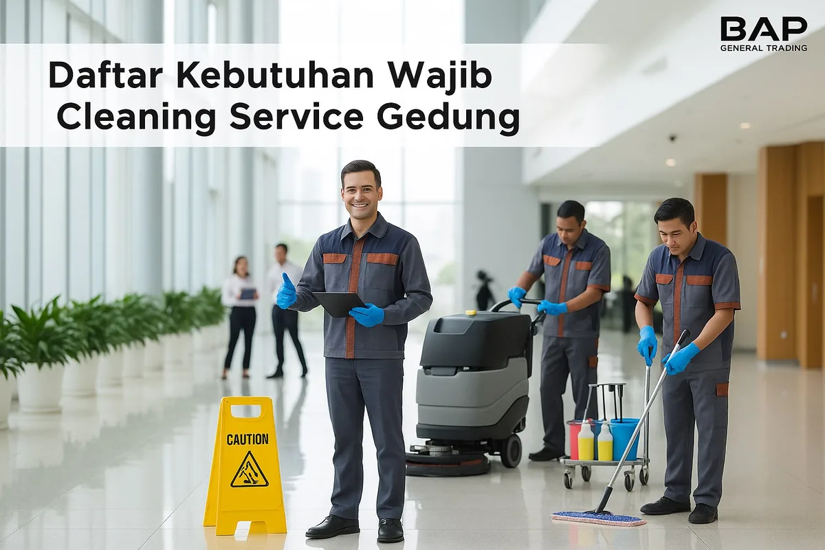 Daftar Kebutuhan Wajib Cleaning Service Gedung: Alat, Chemical, dan Perlengkapan