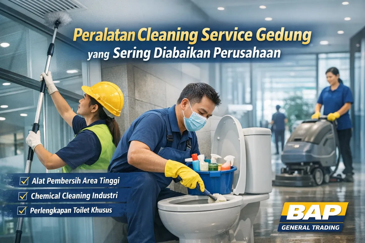 Peralatan Cleaning Service Gedung yang Sering Diabaikan Perusahaan