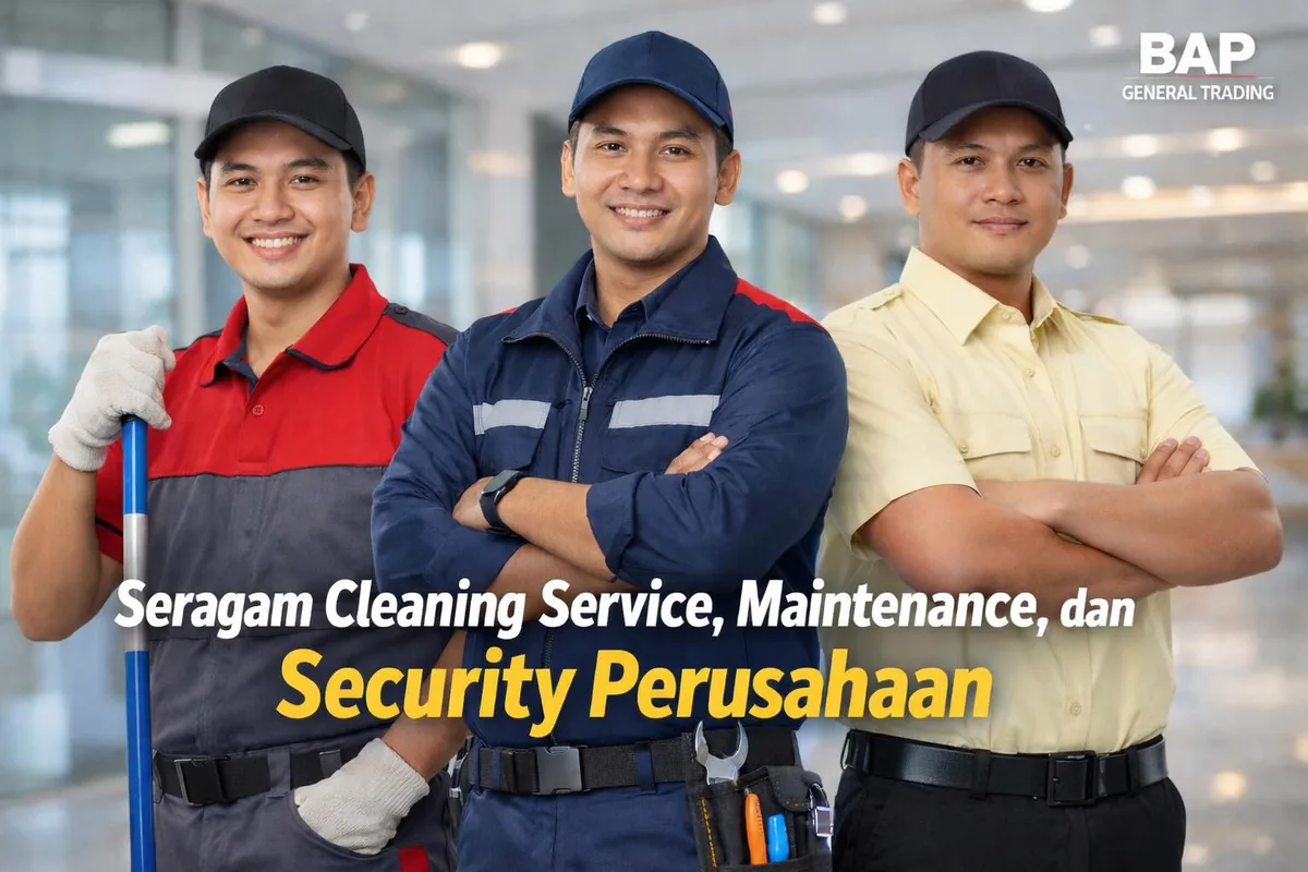 Seragam Cleaning Service, Maintenance, dan Security Perusahaan
